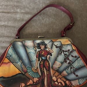 Artistic Red Handbag